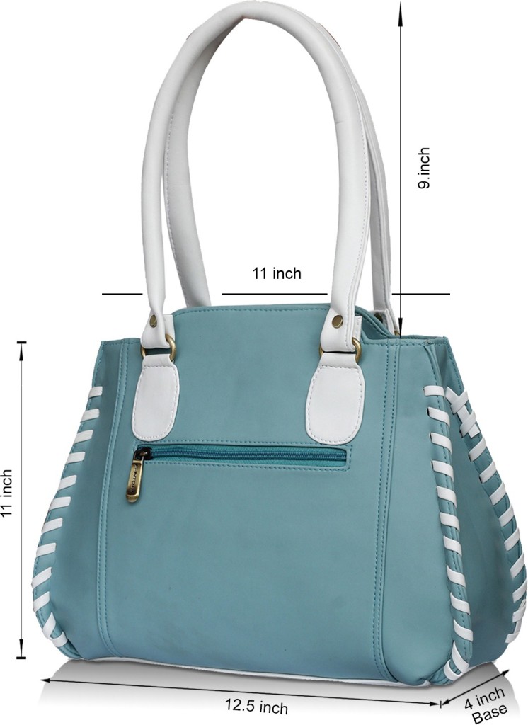 FANTOSYWomen White, Blue Shoulder Bag - Extra Spacious