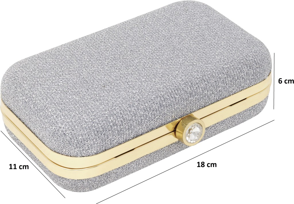 AILTINOParty Silver  Clutch  - Regular Size