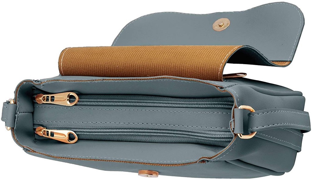 SHAMRIZGrey Women Sling Bag - Regular Size